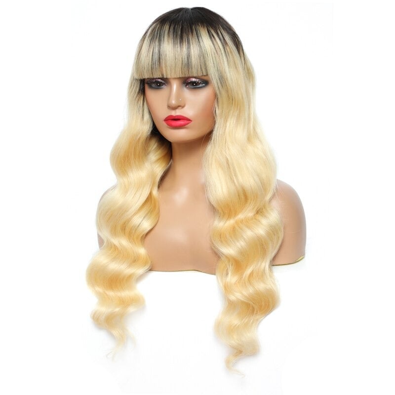 Body Wave Wig with Bangs