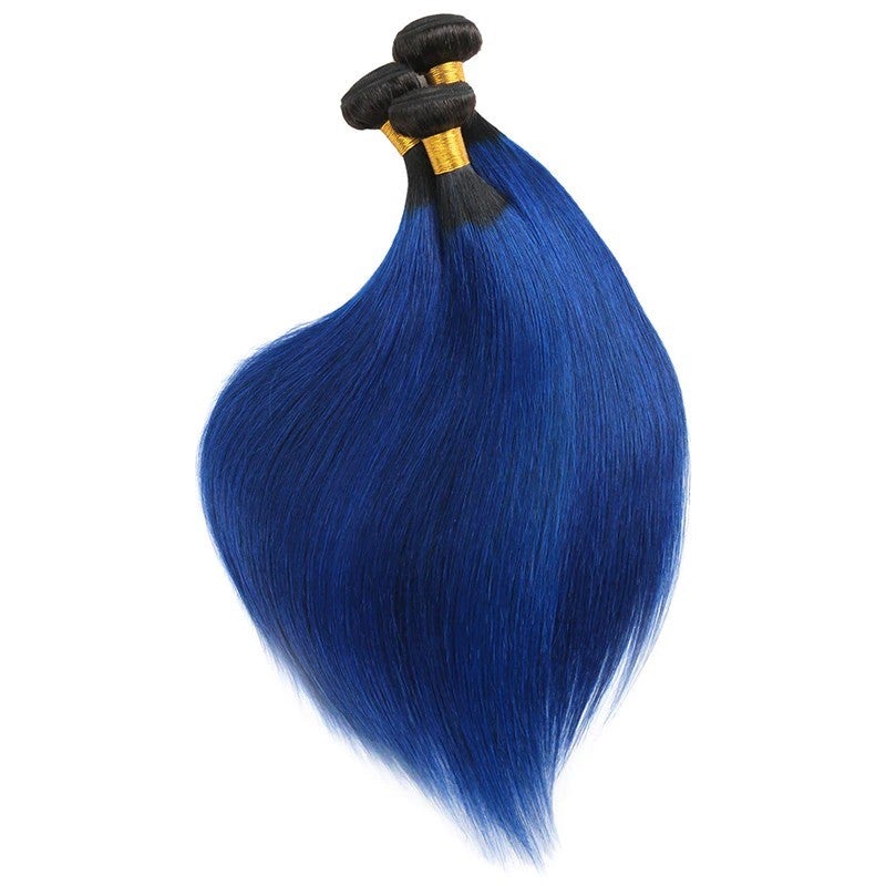 Brazilian Blue Straight Bundles