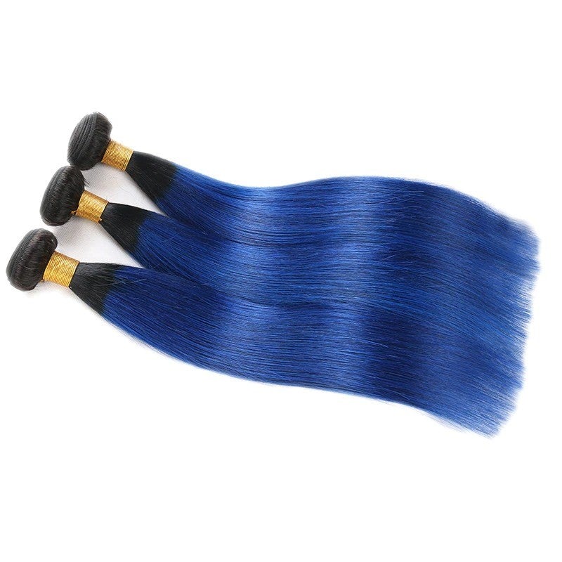 Brazilian Blue Straight Bundles