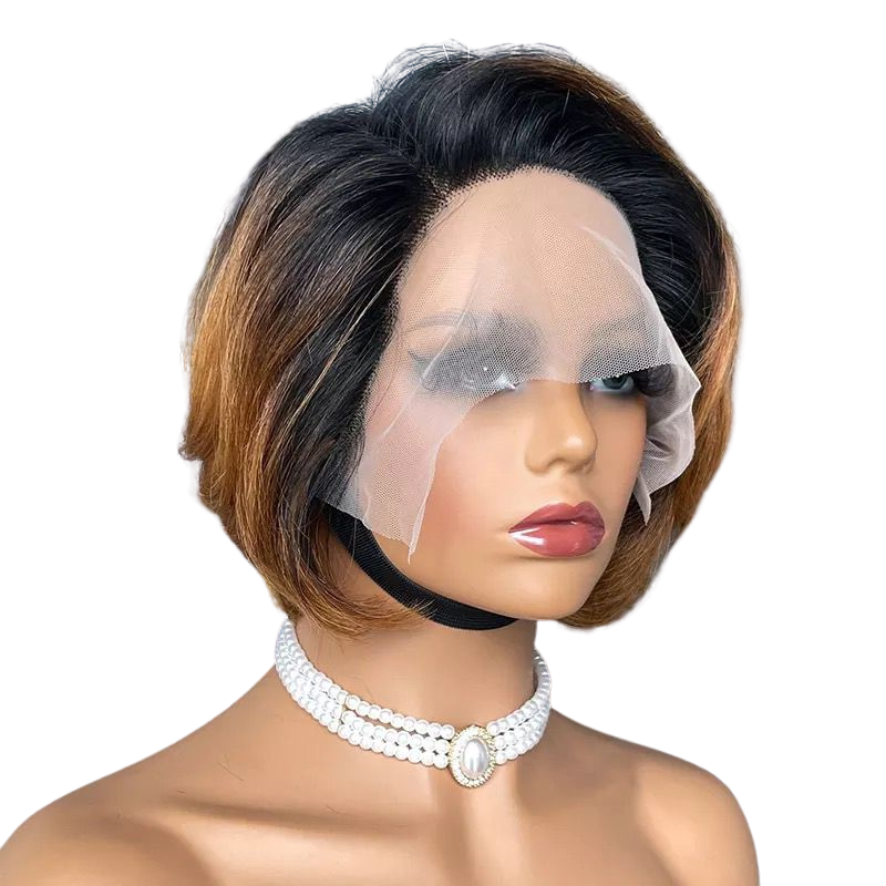 Ombre Short Bob Pixie Cut Hair Wigs