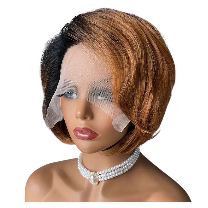 Ombre Short Bob Pixie Cut Hair Wigs