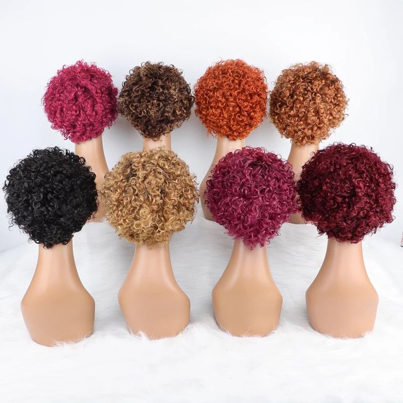 Ombre Short Bob Pixie Cut Hair Wigs