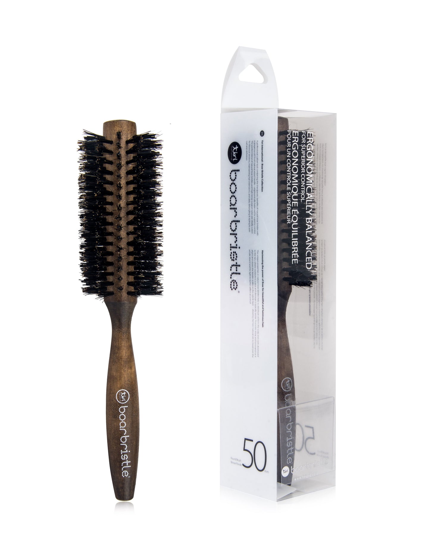 50mm Round Brush with Premium Boar Bristle