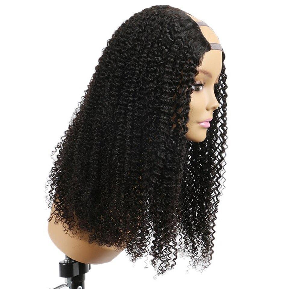 U Part Wig Kinky Curly Human Hair Wig