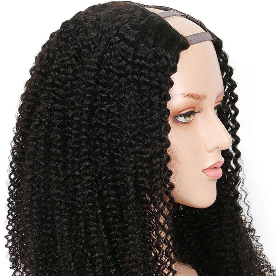 U Part Wig Kinky Curly Human Hair Wig