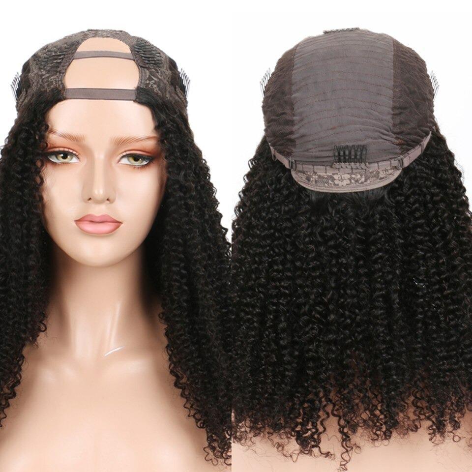 U Part Wig Kinky Curly Human Hair Wig