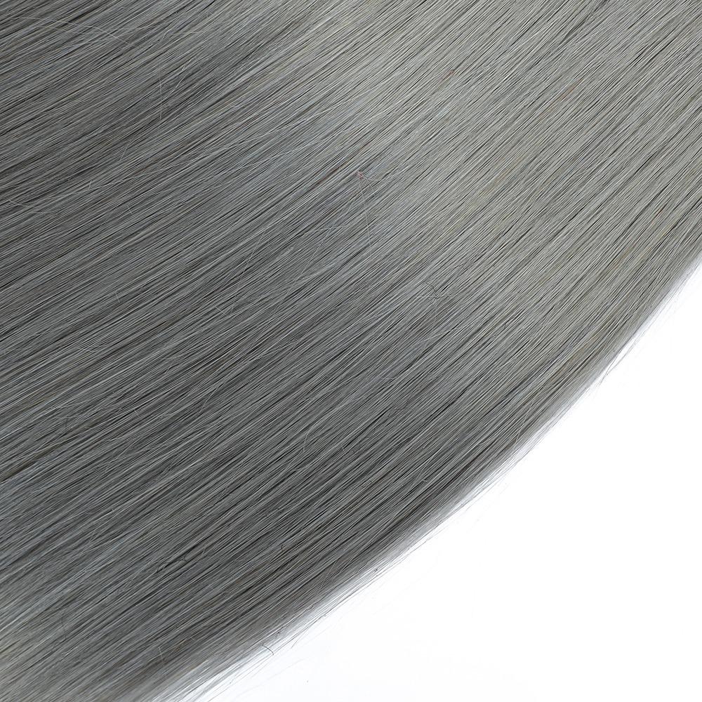 Gray Silver Straight Bundles