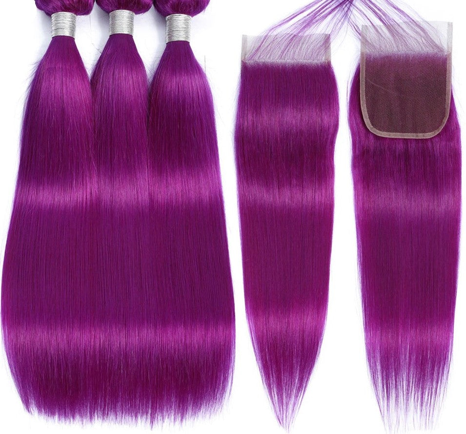 Purple Grade Straight Bundles