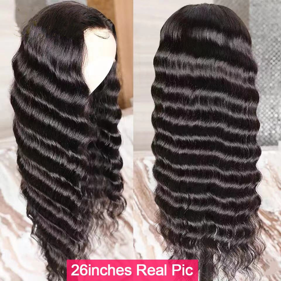 U Part Wig Loose Deep Human Hair Wig