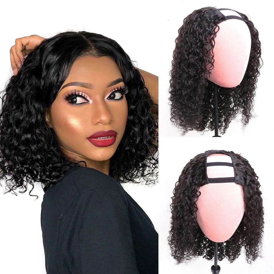 Short Bob U Part Wig Human Hair