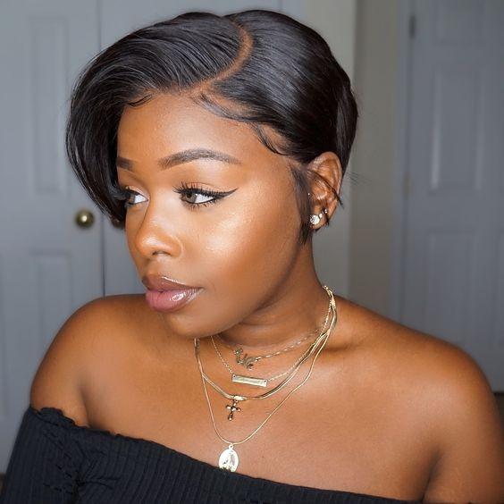 Ombre Short Bob Pixie Cut Hair Wigs