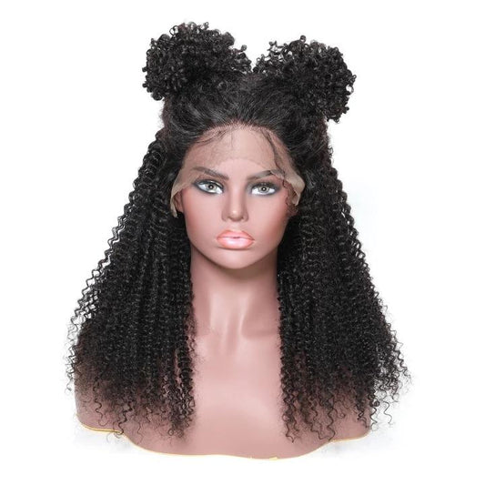 Transparent Lace Frontal Afro Kinky Curly Wig