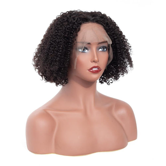 Kinky Curly Short Bob Lace Frontal Wig