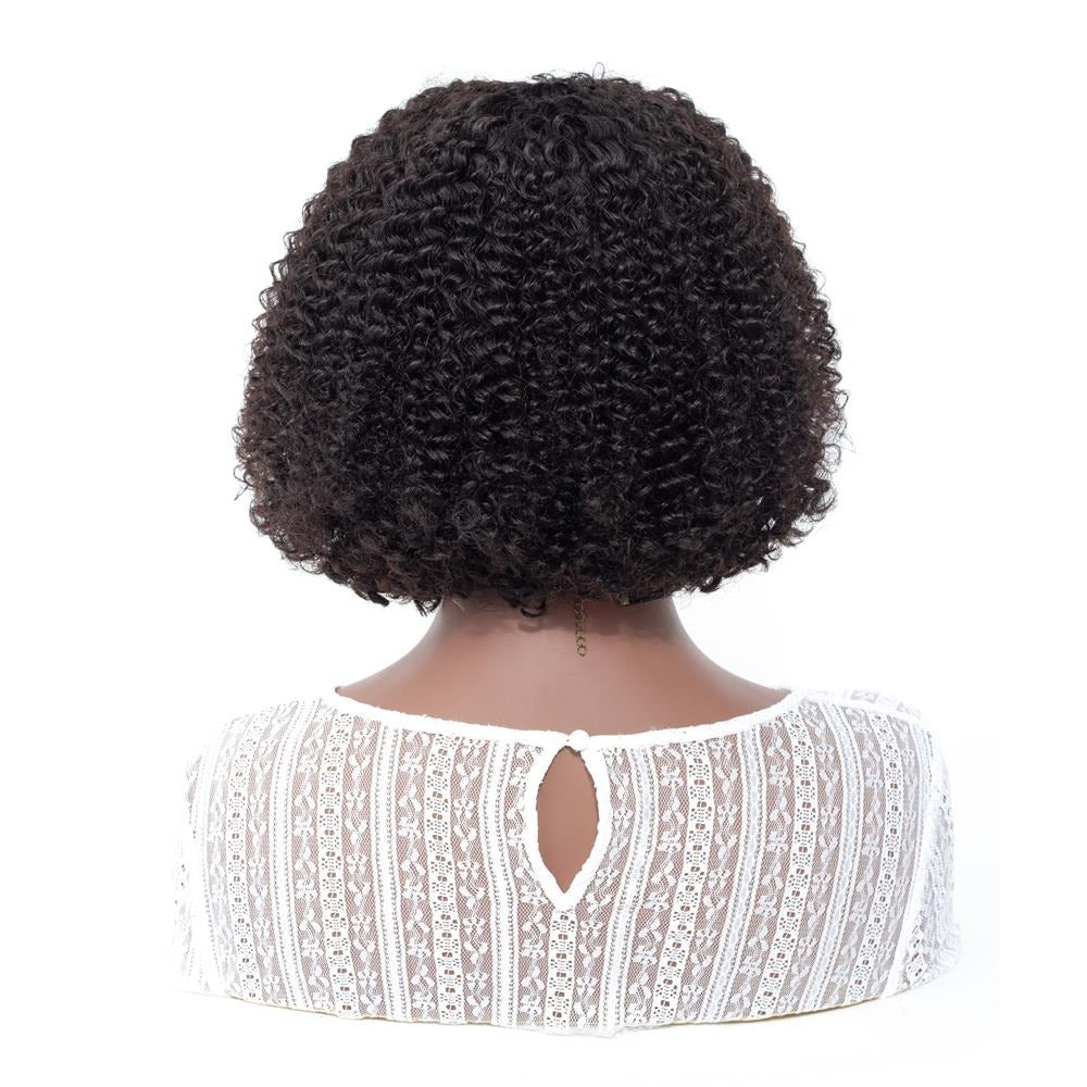 Kinky Curly Short Bob Lace Frontal Wig